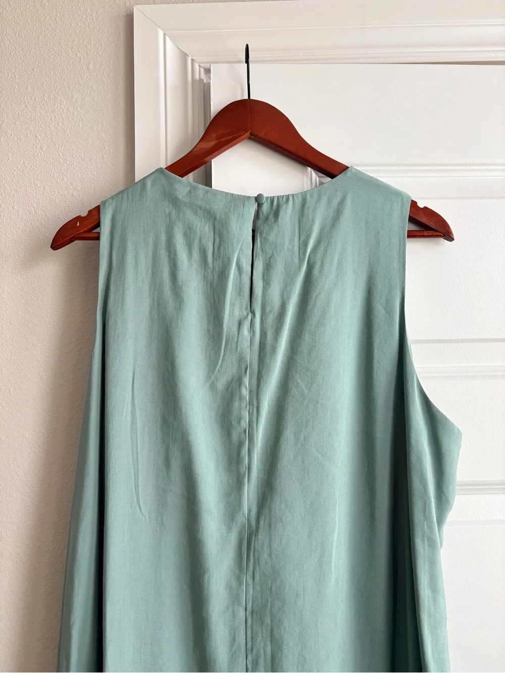 Abercrombie & Fitch Sleeveless high neck Mint green blue Maxi long Dress